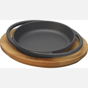 LAVA ROUND DISH AND WOODEN PLATTER - š?16 CM - Mabrook Hotel Supplies