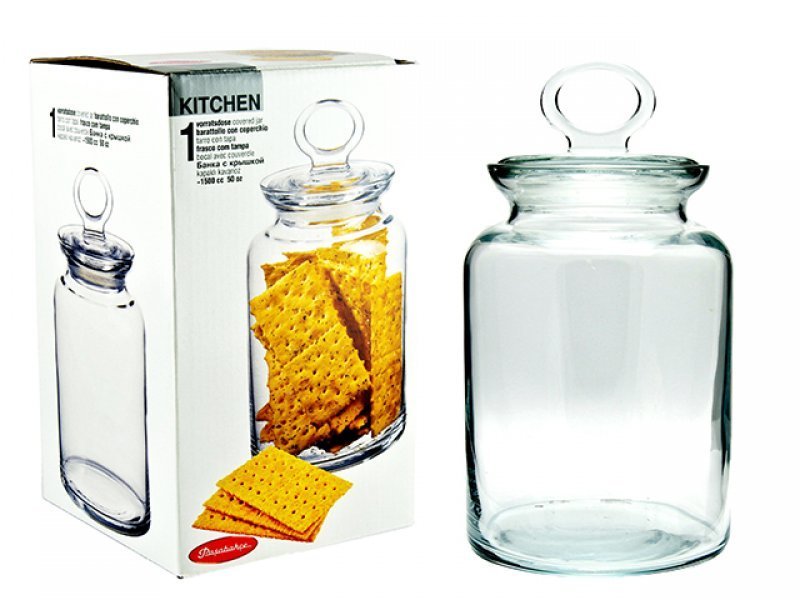 PASABACHE KITCHEN JAR WITH GLASS LID - Mabrook Hotel Supplies