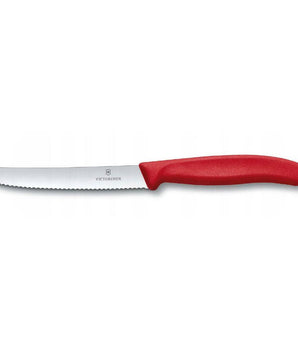 VICTORINOX TOMATO KNIFE SWISS CLASSIC WAVY RED - 11 CM - Mabrook Hotel Supplies